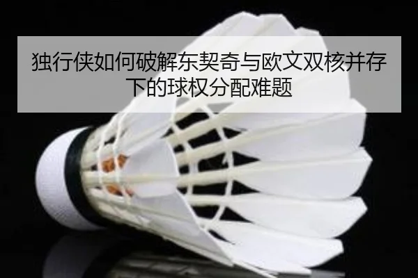 独行侠如何破解东契奇与欧文双核并存下的球权分配难题
